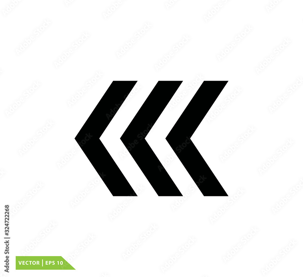 Next icon vector logo design template