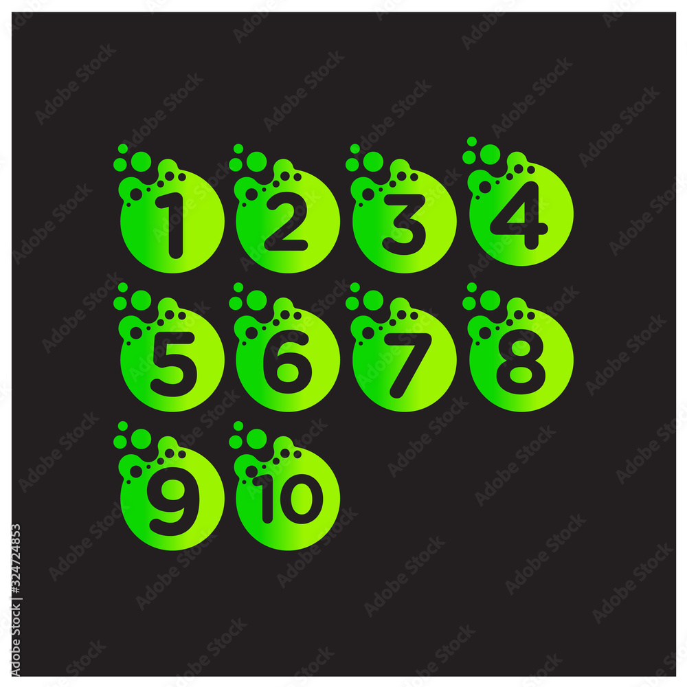 sets molecule Number, Numeral, Logo design , Lab Logo Design Element , Design Vector with Dots. - VECTOR sets molecule Number, Numeral, Logo design , Lab Logo Design Element , Design Vector with Dots. - VECTOR