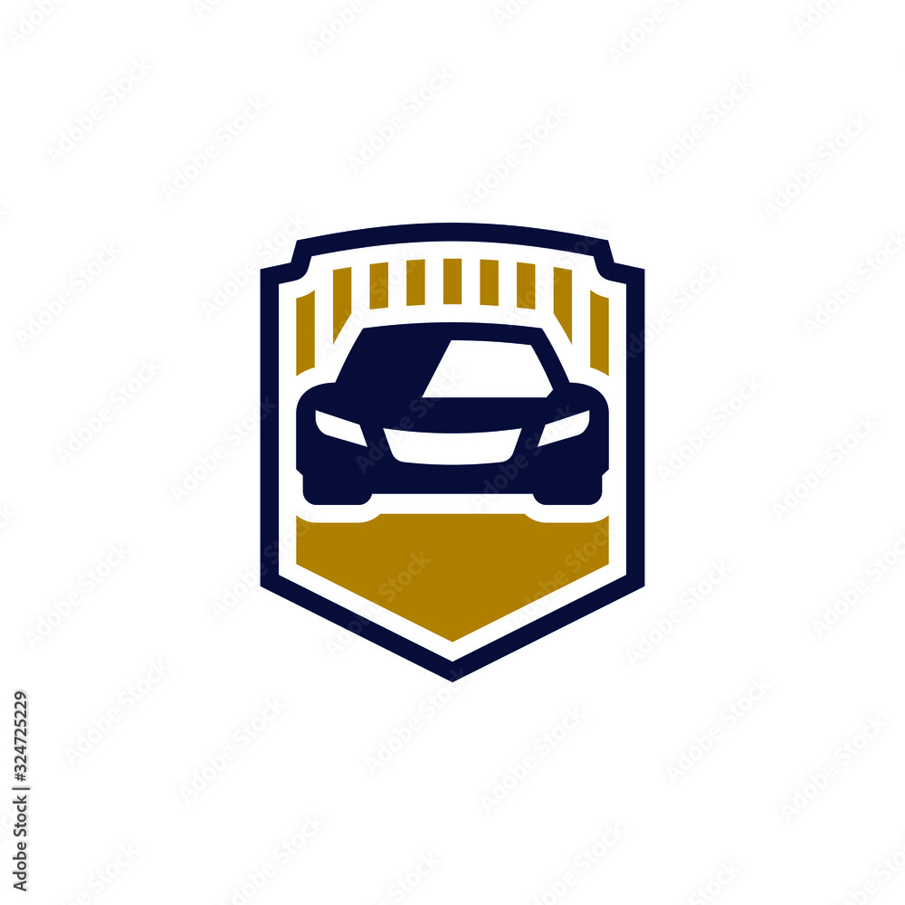 car shield emblem security logo icon design Stock Vector Adobe Stock