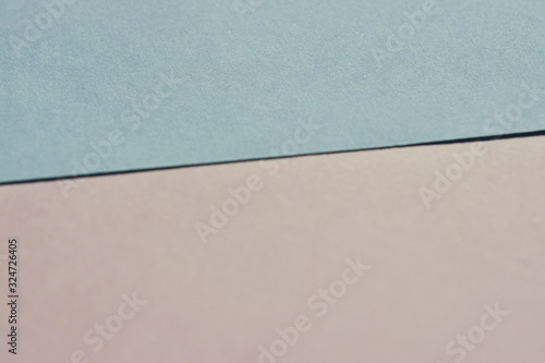 two tone paper pastel in pink and blue as fashion background