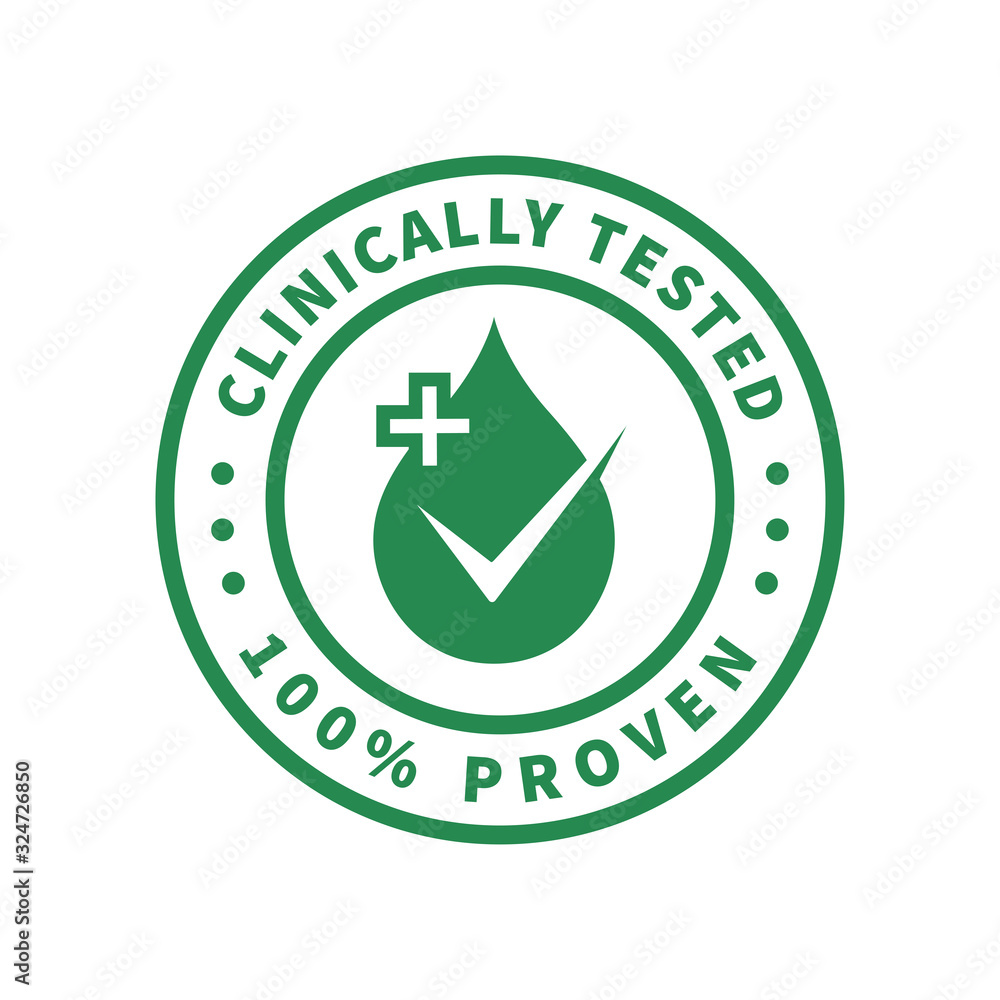 Clinically tested 100% proven labels product Clinically tested 100% proven labels product