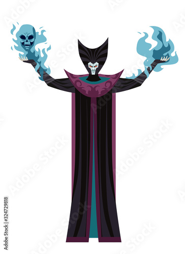 dark evil wizard necromancer spell