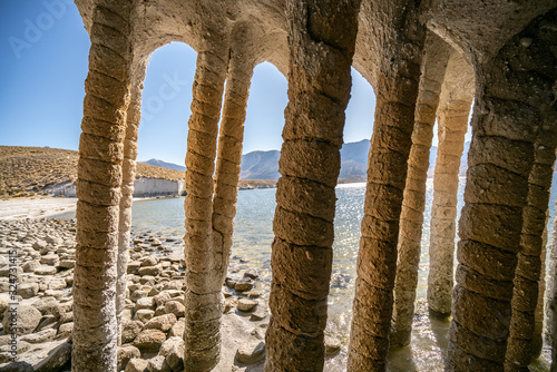 Vászonkép Landscape of Crowley lake columns