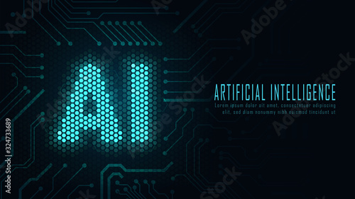Ai hexagon text