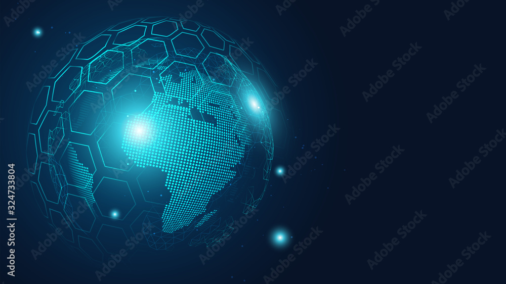 Obraz premium global connection