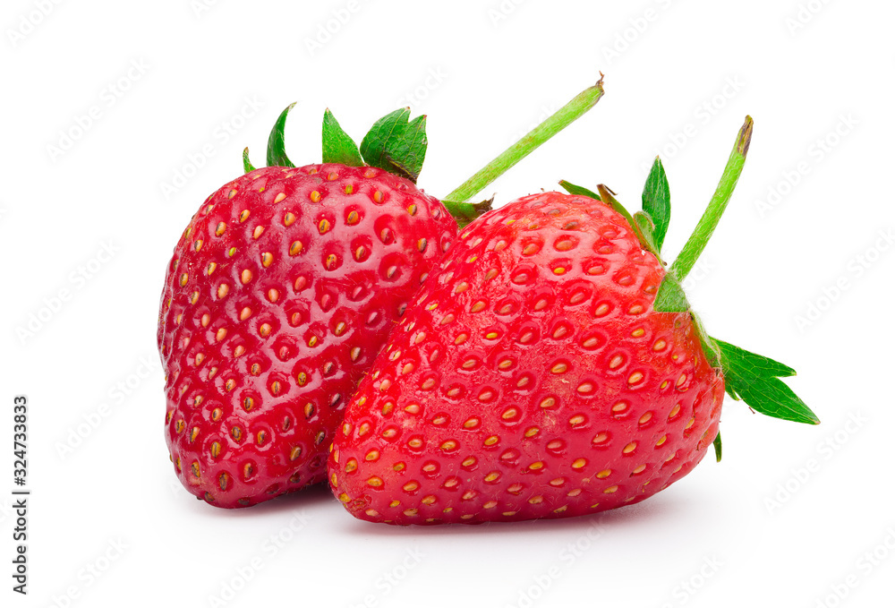 Fresh red strawberry isolated on white background. Fresh red strawberry isolated on white background.