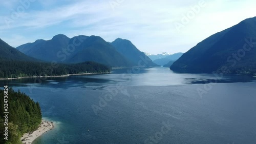 Wallpaper Mural Aerial View of Golden Ears Mountains at Alouette Lake, BC, Canada Torontodigital.ca