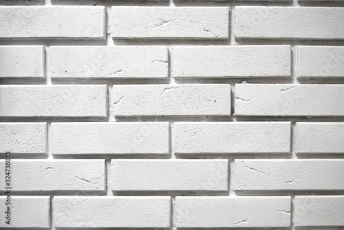 white wall with a large brick texture,brick background