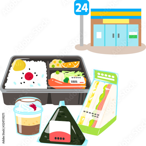 コンビニエンスストアの冷蔵食品