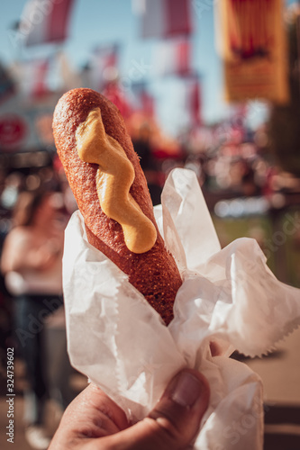 Corn dog at the State Fair