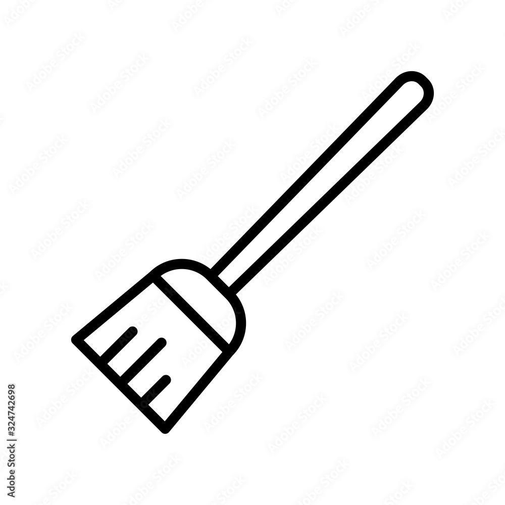 broom - home appliances icon vector design template broom - home appliances icon vector design template