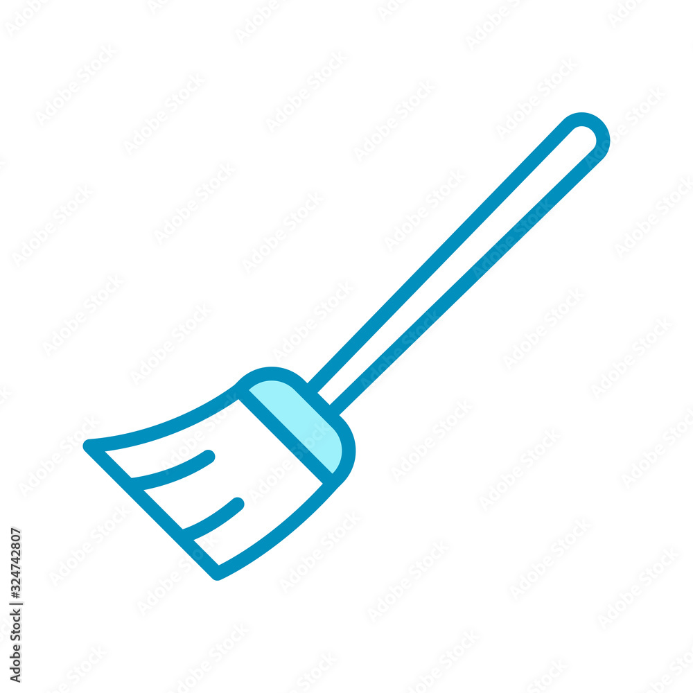broom - home appliances icon vector design template