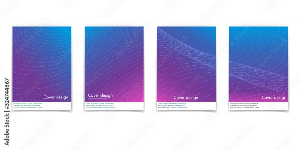 Abstract brochure design templates collection. Book design, blank, print design, journal. Brochure template. Layout vector template in A5 size