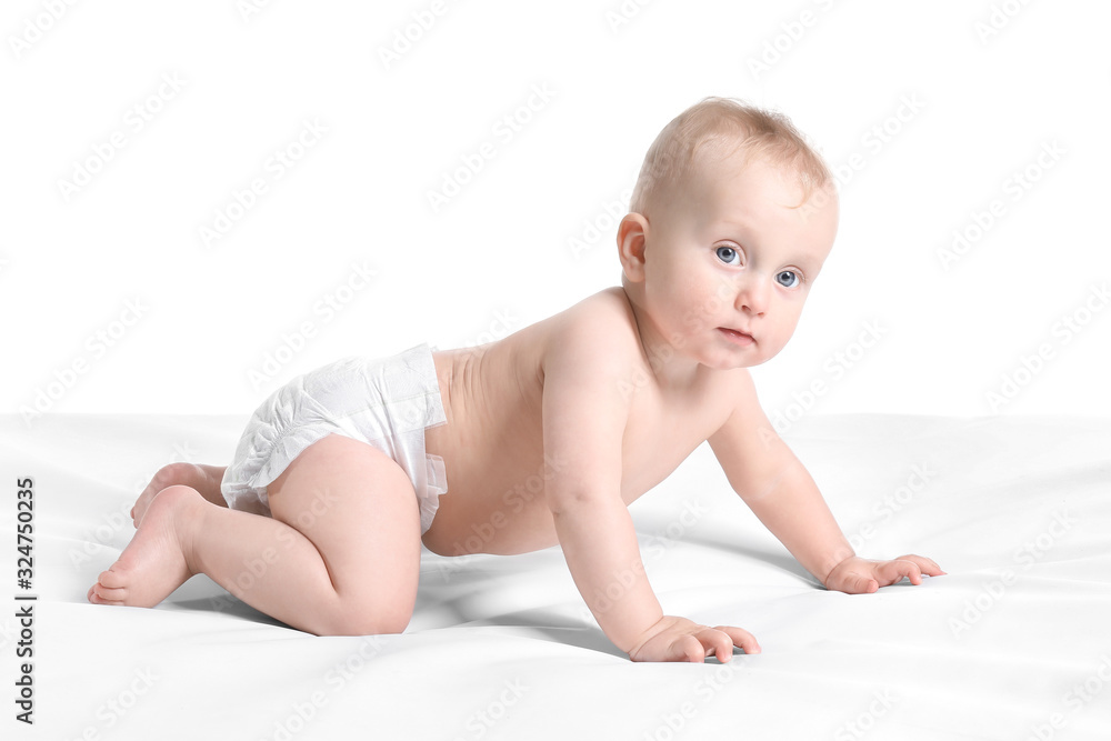 Cute funny baby isolated on white Cute funny baby isolated on white