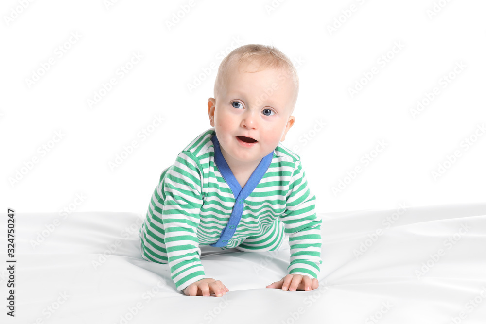 Cute funny baby isolated on white Cute funny baby isolated on white