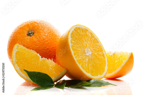 Fresh orange fruit.