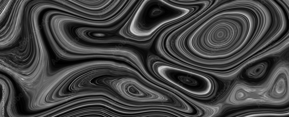 The texture of black and white marble for a pattern of packaging in a modern style. Beautiful drawing with the divorces and wavy lines in gray tones for wallpapers and screensaver. The texture of black and white marble for a pattern of packaging in a modern style. Beautiful drawing with the divorces and wavy lines in gray tones for wallpapers and screensaver.