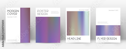 Flyer layout. Minimal pleasing template for Brochu