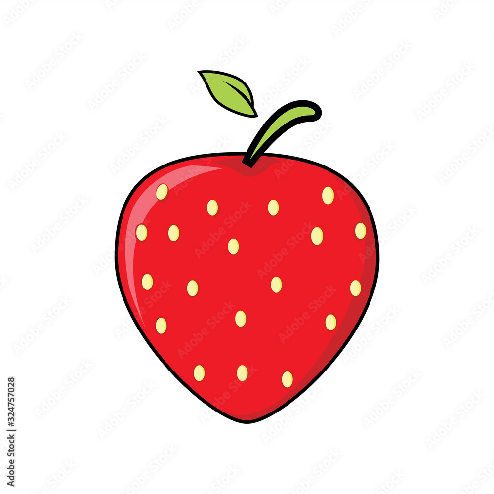 Obraz premium illustration graphic vector of fruit - strawberry.
