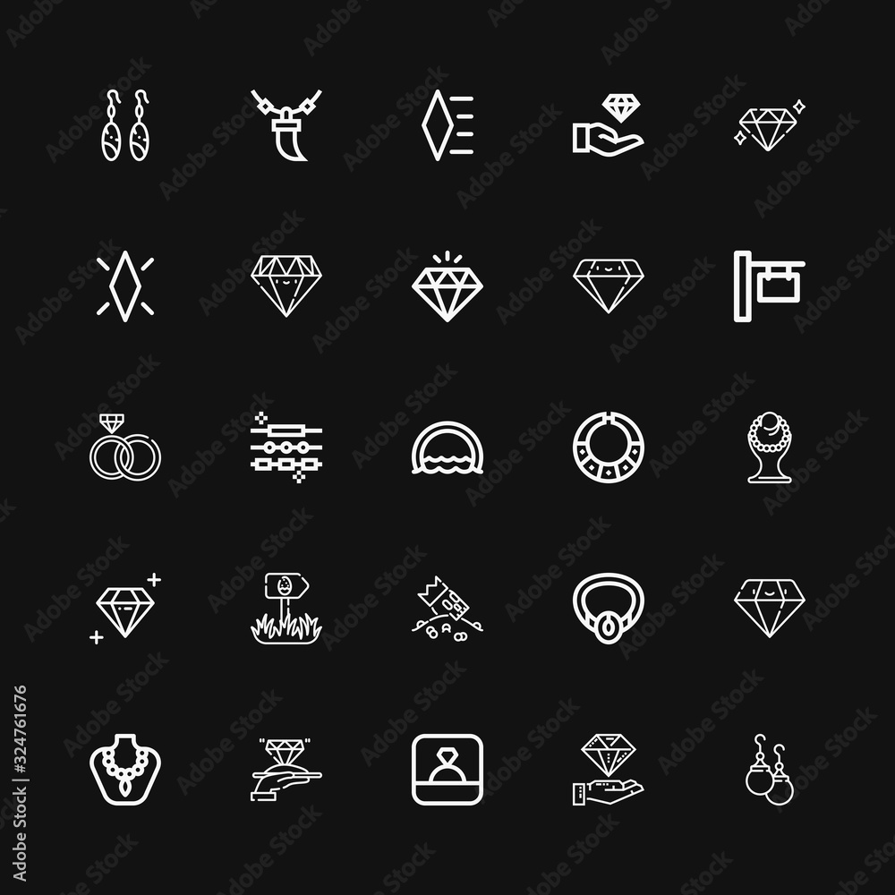 Editable 25 expensive icons for web and mobile