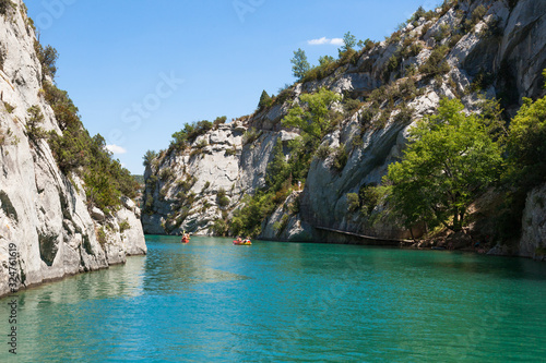 Gorge du Verdon canyon river in south of France