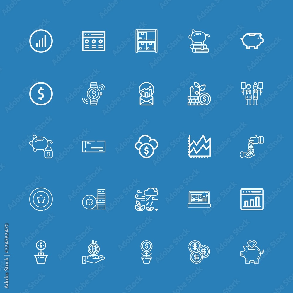 Editable 25 profit icons for web and mobile Editable 25 profit icons for web and mobile