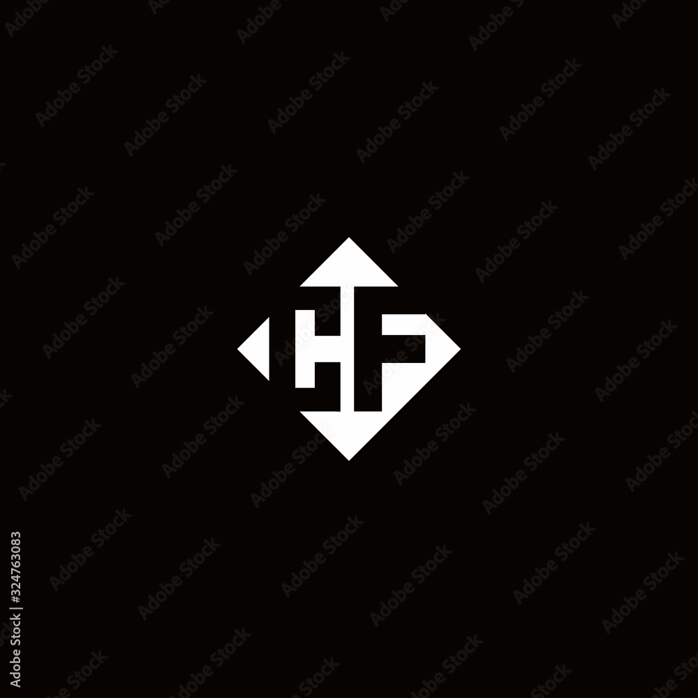 Monogram logo design with diamond square shape Monogram logo design with diamond square shape