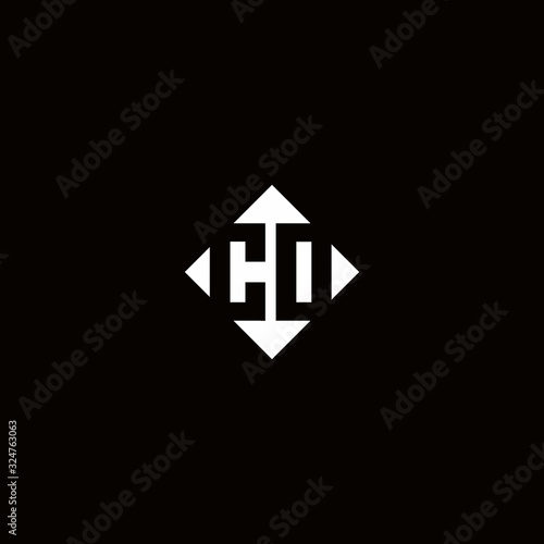 Free Download Monogram logo design with diamond square shape - GFXLoad