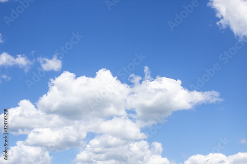 Cloud in the blue sky. A beautiful clouds against the blue sky background. Beautiful cloud pattern in the sky.