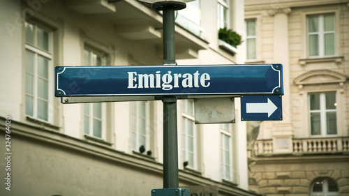 Street Sign to Emigrate