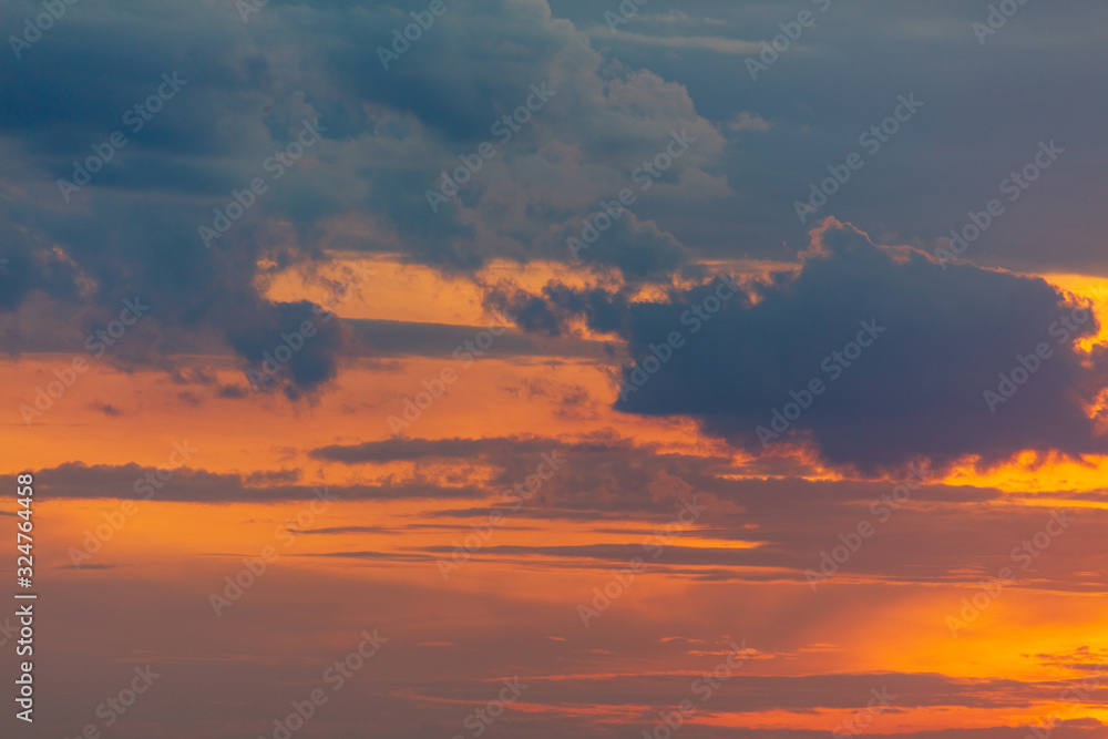 Beautiful clouds at sunset