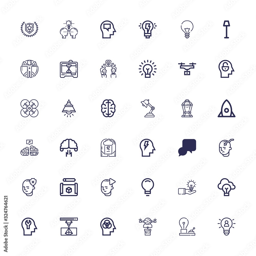 Editable 36 innovation icons for web and mobile Editable 36 innovation icons for web and mobile