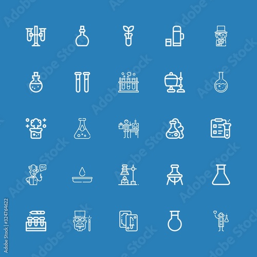 Editable 25 flask icons for web and mobile