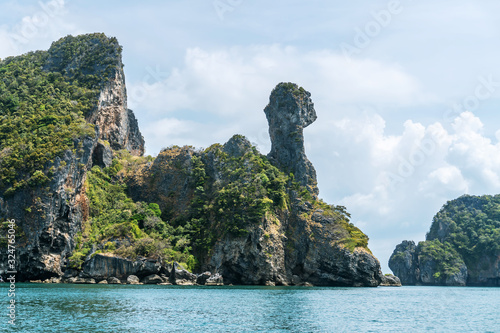 Koh Kai, Chicken island near Railay beach in Krabi province in the Andaman sea in south Thailand, One of the most beautiful snorkeling point in Thailand.