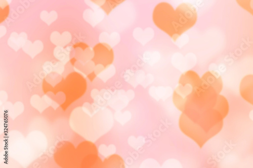 bokeh heart background valentine day