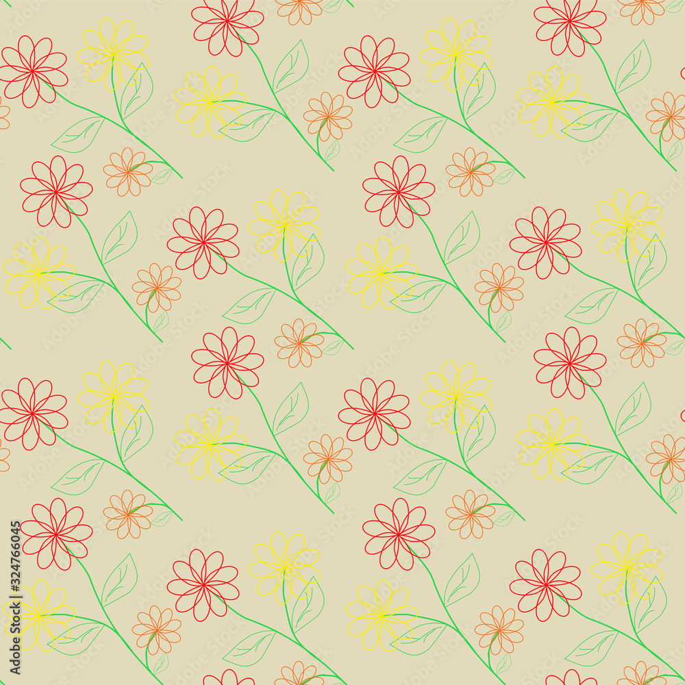 seamless floral pattern with flowers seamless floral pattern with flowers
