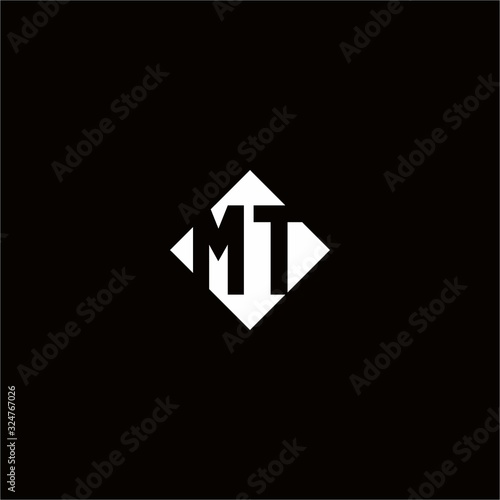 Monogram logo design with diamond square shape Free Download Monogram logo design with diamond square shape - GFXLoad