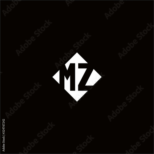 Monogram logo design with diamond square shape Free Download Monogram logo design with diamond square shape - GFXLoad