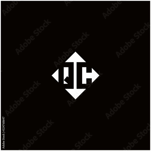 Monogram logo design with diamond square shape Free Download Monogram logo design with diamond square shape - GFXLoad