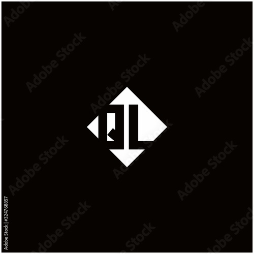 Monogram logo design with diamond square shape Free Download Monogram logo design with diamond square shape - GFXLoad