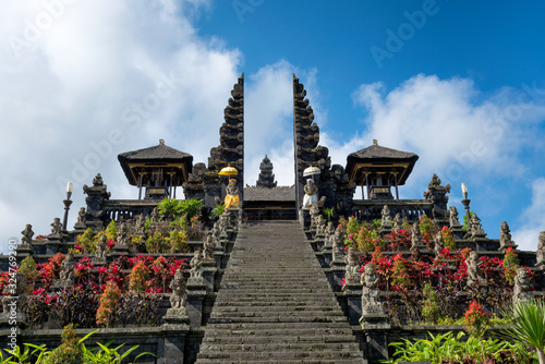 Scenery of Pura Besakih mother temple in Bali, Indonesia. photo