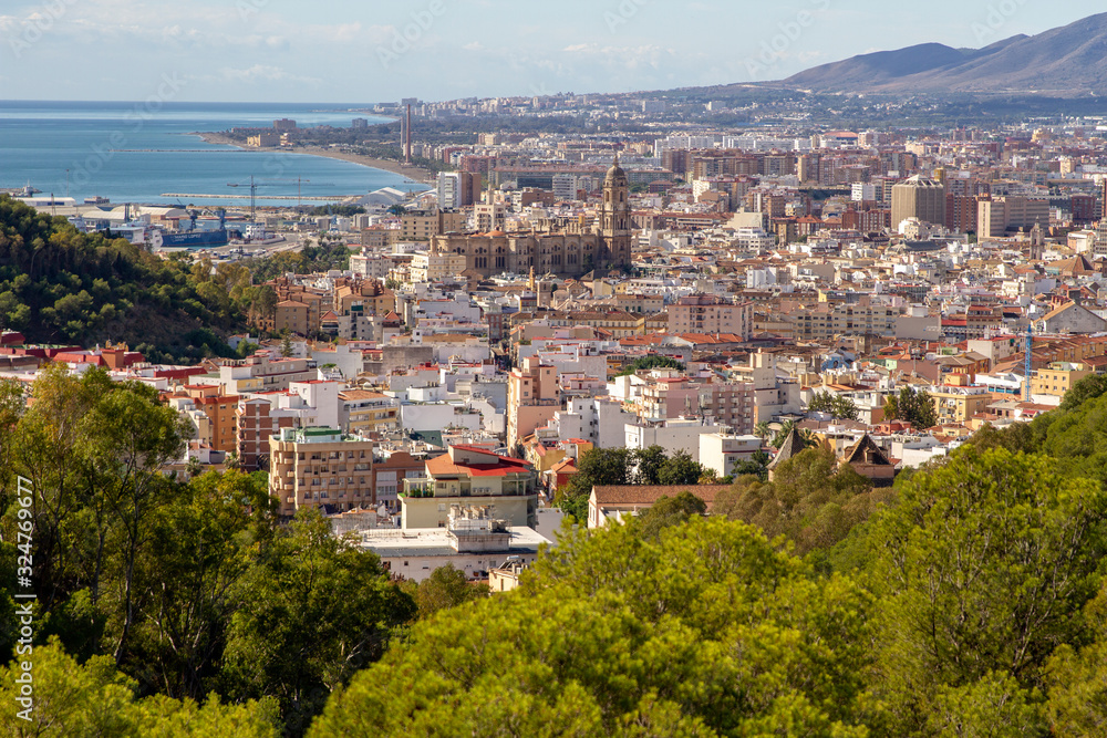 Birds Eye View of Malaga