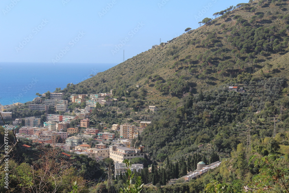 view of a town in italy