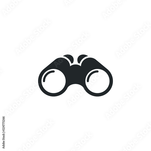 binoculars icon template color editable. binoculars symbol vector sign isolated on white background illustration for graphic and web design.