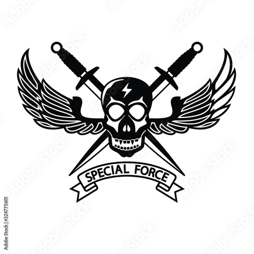 Special force soldier unit logo