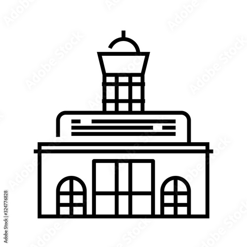 Architecture art line icon, concept sign, outline vector illustration, linear symbol.