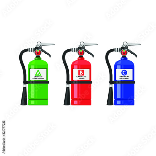 fire extinguisher isolated on white background