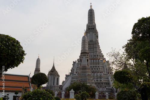 Wat Arun Temple at sunset in bangkok Thailand