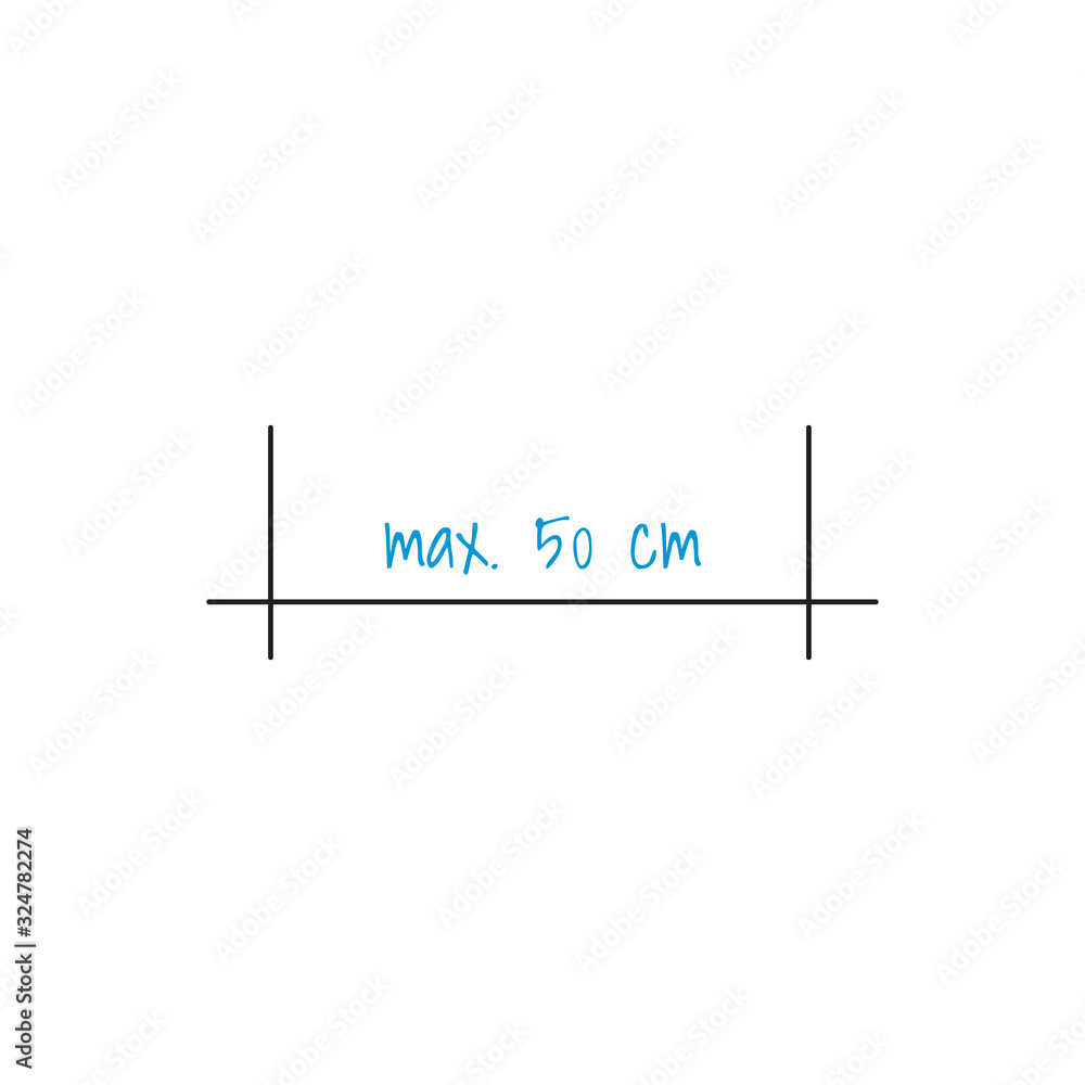 Schematic distance calculation between some connected points or objects ...