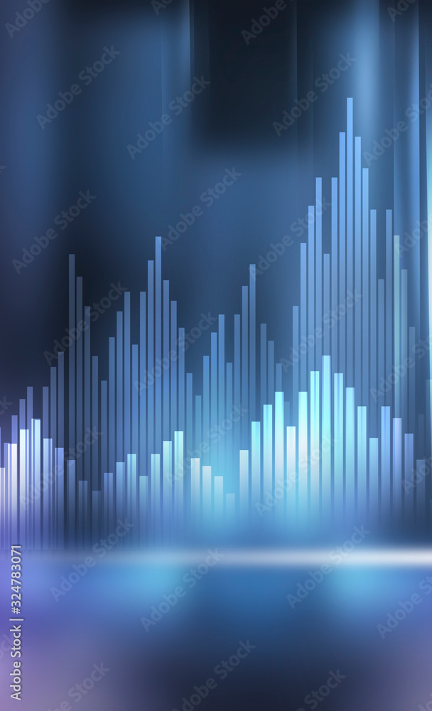 Abstract neon background with light lines and rays. Neon geometric shapes. Symmetric reflection. Empty dark scene. Abstract neon background with light lines and rays. Neon geometric shapes. Symmetric reflection. Empty dark scene.